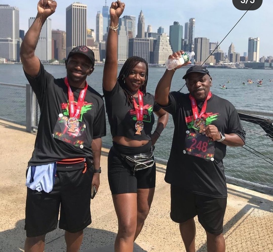 bushwickrunner's tweet photo. It a double #medalmonday #paceruns #juneteenth5k #dadrunner https://t.co/Crg0BqimUv