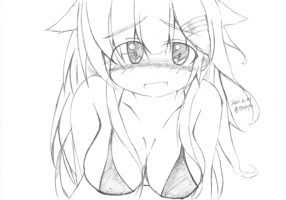 #艦これ版真剣お絵かき一本勝負
#艦これ版真剣お絵描き60分一本勝負_20210621
#夕立