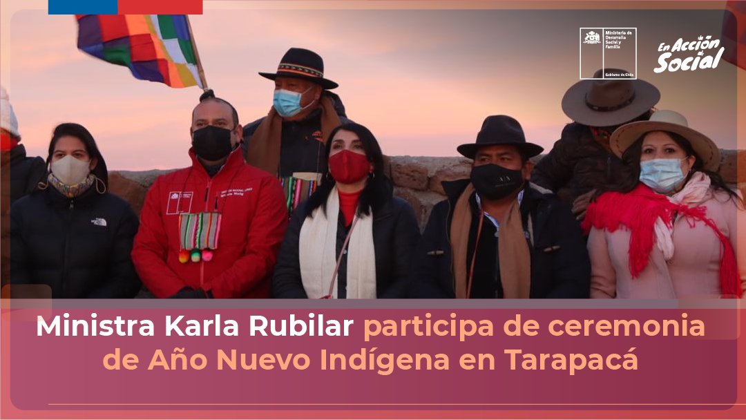 En #Cariquima #Tarapacá la ministra <a href="/KarlaEnAccion/">Karla Rubilar Barahona</a> y autoridades participaron  en la ceremonia Machaq Mara,  en el contexto de la reciente aprobación del #FeriadoIndígena por el Día de los Pueblos Indígenas. Conoce los detalles 👉 bit.ly/MachaqMara_