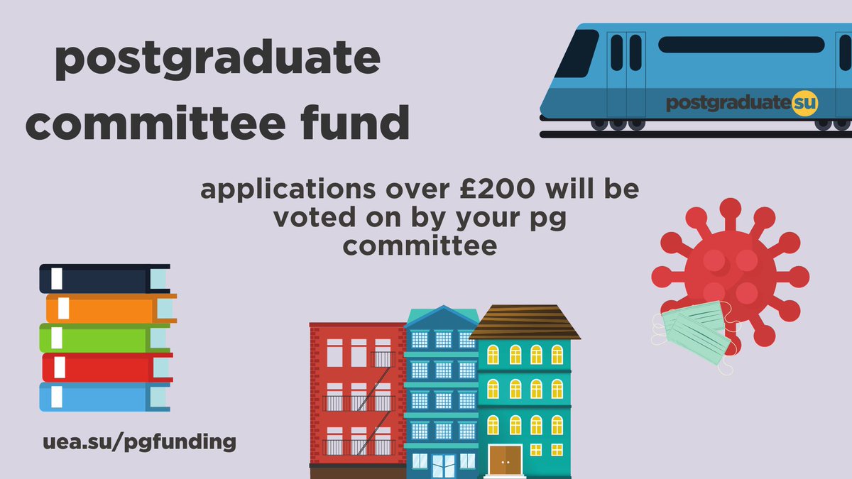pg(su) - supporting phd students who teach (@ueasu_pg) on Twitter photo Head to uea.su/pgfunding to apply for funding from your Postgraduate Committee. 
Applications over Β£200 will first be directed to UEA's hardship fund, before being voted on by the committee. Get your applications in now before it's too late.
Fund closes July 22nd. Head to uea.su/pgfunding to apply for funding from your Postgraduate Committee. 
Applications over Β£200 will first be directed to UEA's hardship fund, before being voted on by the committee. Get your applications in now before it's too late.
Fund closes July 22nd.