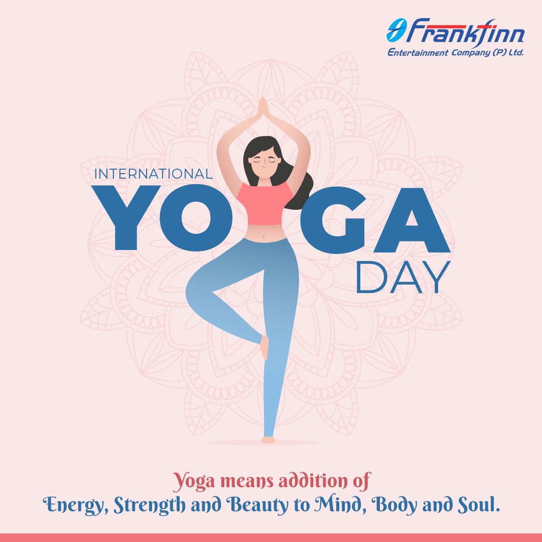 Frankfinn_Ent's tweet photo. Yoga is the way of living. Let your mind wander in the skies and free your soul to fly high! 🧘‍♀️🧘‍♂️ 
#InternationalYogaDay 

#Frankfinn #FECPL #Entertainment #India #InternationalYogaDay2021 #YogaDay #YogaDay2021 #Yoga #YogaAsanas https://t.co/TKtpPuAFdl