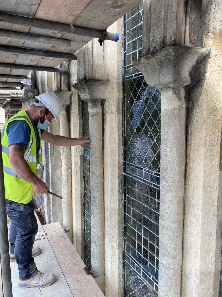 dwpltdarchitect's tweet photo. A fascinating morning last week at Christ Church Barnstaple!
It was great to get up the scaffold lifts & see the scope of repair work up-close that Orchard Stonemasons will be tackling this summer.
#DWPArchitects #restoration #facade #stonemasons #construction #architecture https://t.co/8zzIcB3DUN