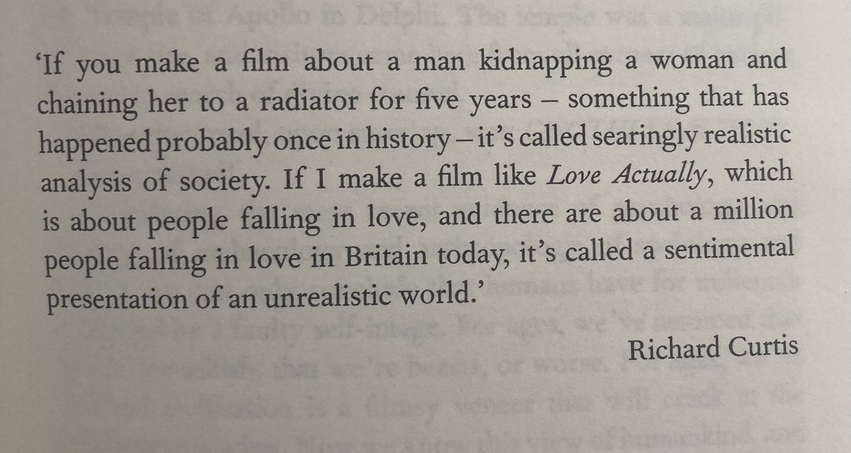 Love this Richard Curtis quote I found in Rutger Bregman’s brilliant book Humankind.