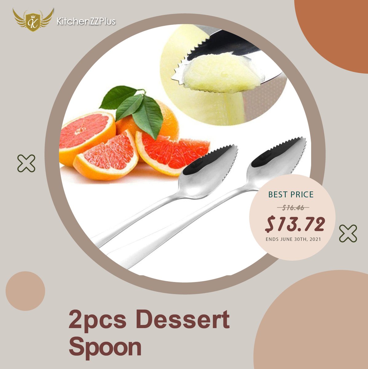 🥄🥄🥄 Cute jagged-edge design, Stainless steel spoon, durable, elegant mirror polishing. 
Limited Stocks!!! Get yours now.

🛒 bit.ly/Dessert-spoon
🛒 bit.ly/Dessert-spoon