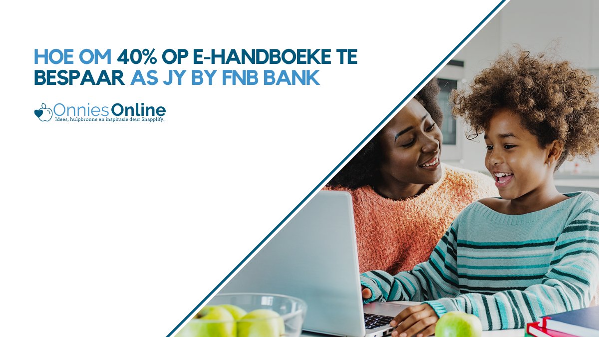 As jy ‘n FNB-klant is, kan jy 40% bespaar op e-handboeke wanneer jy dit by eBucks koop. Met <a href="/Snapplify/">Snapplify</a> Book Bundle kan jy jou kurrikulum-, graad- en vakkeuses opstel en al die handboeke binne ‘n paar minute by een verskaffer kry. 

Lees meer: hubs.ly/H0QHpnb0