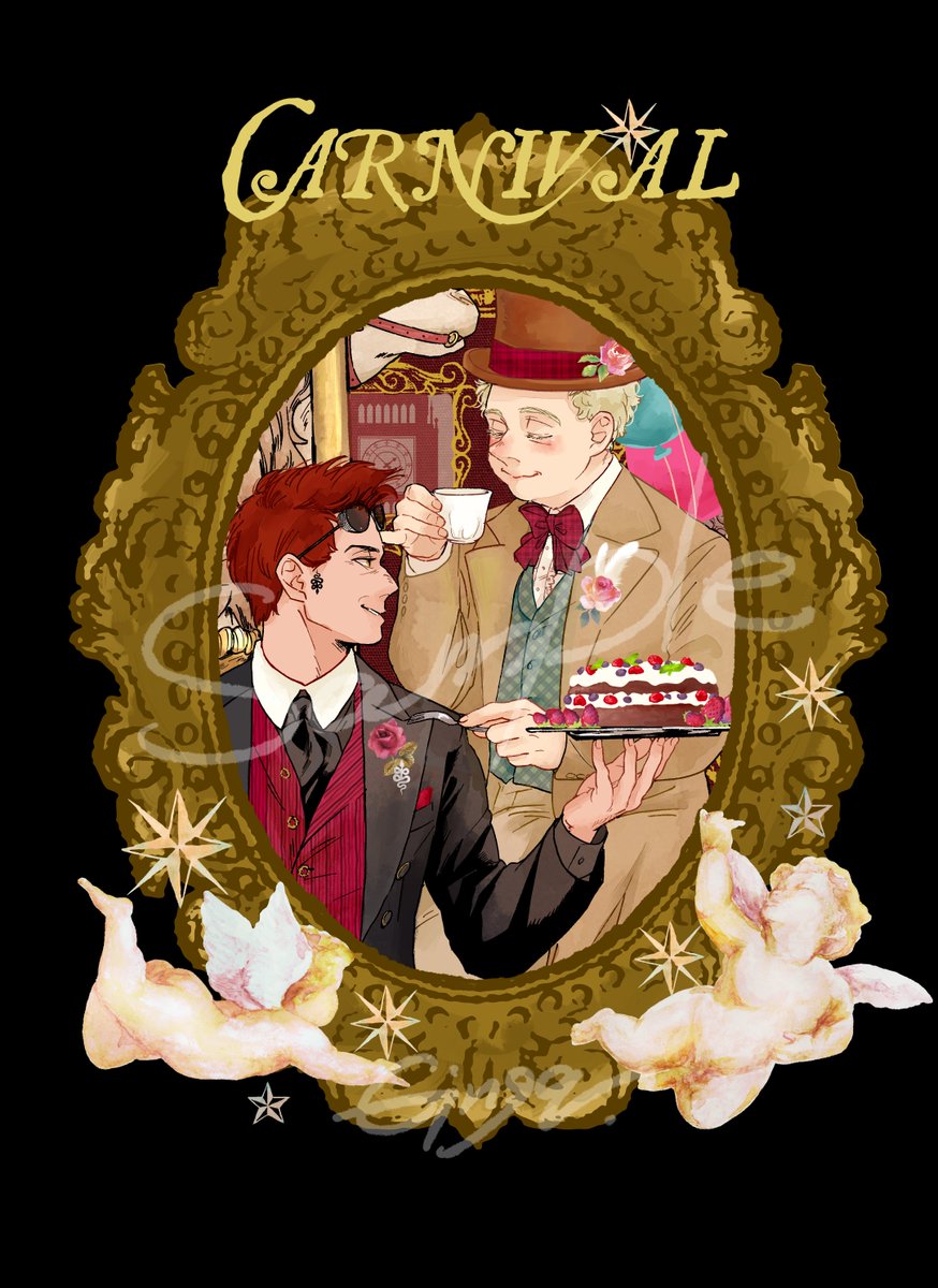 CARNIVAL特装版のサンプル告知です!
新規描きおろしイラストが40点のフルカラーイラスト本となります。カップリング要素はございません。親友2人のイラスト集です(おでこキスはあります)
A5/本文48P/左綴じ
ご購入をお考えの方は入荷お知らせメールをぽちっとお願いします。
https://t.co/P6K9vaR2fv 