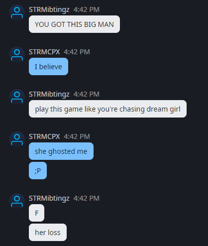 I believe this conversation was the turning point in our series this weekend