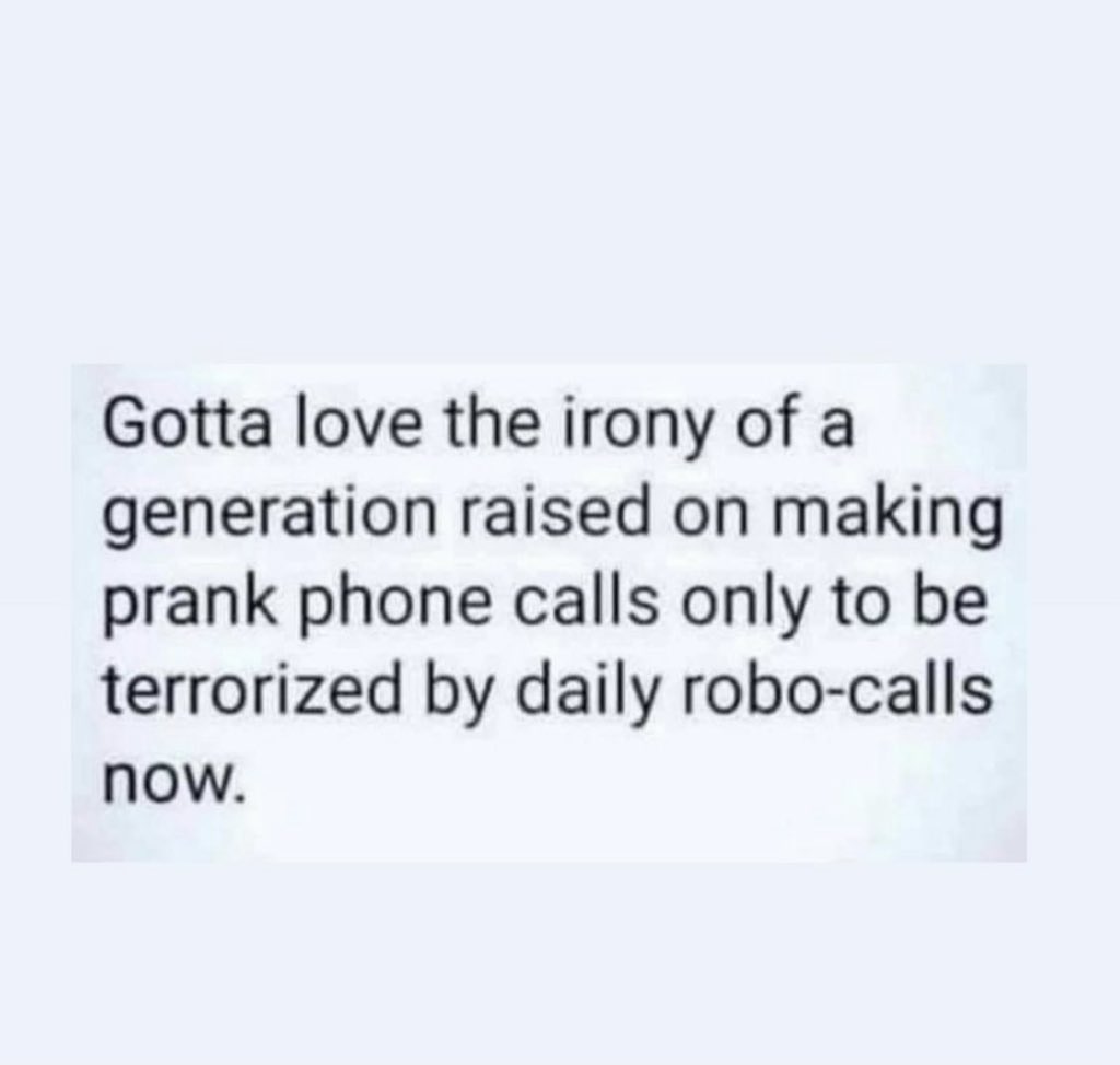 Djay1492's tweet photo. I regret all the prank calls I did as a kid https://t.co/js6y6DU2Qz