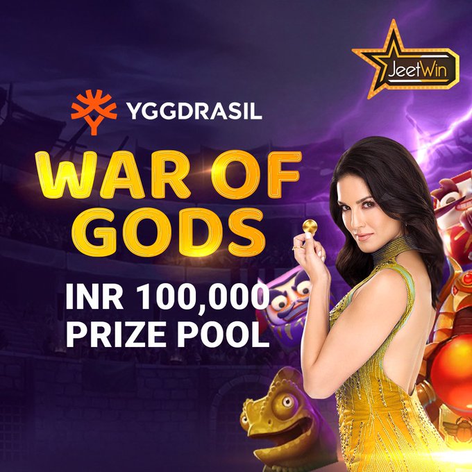 Prep up for War of Gods Tournament at @JeetWinOfficial from YGGDRASIL. Walk away with a stack of cash