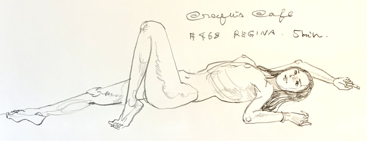 #croquiscafe
468 Regina
僕のクロッキーの座右の銘は
「一筆描きを磨きあげろ」です。 