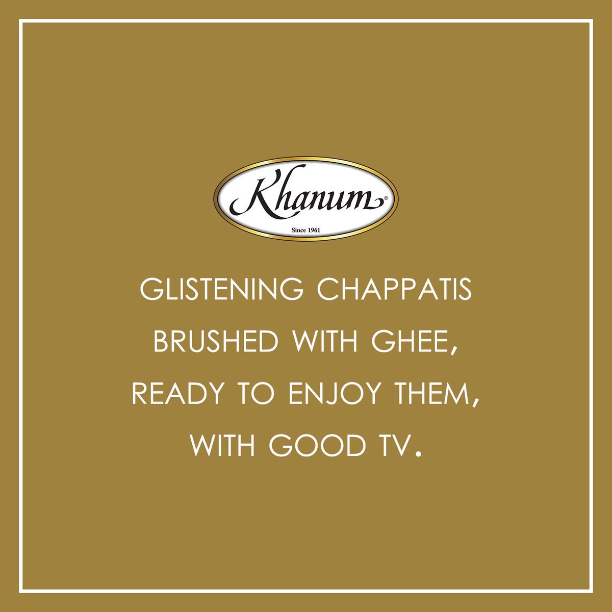 It’s going to be one of those evenings tonight 📺 #ghee #chappatis #tv