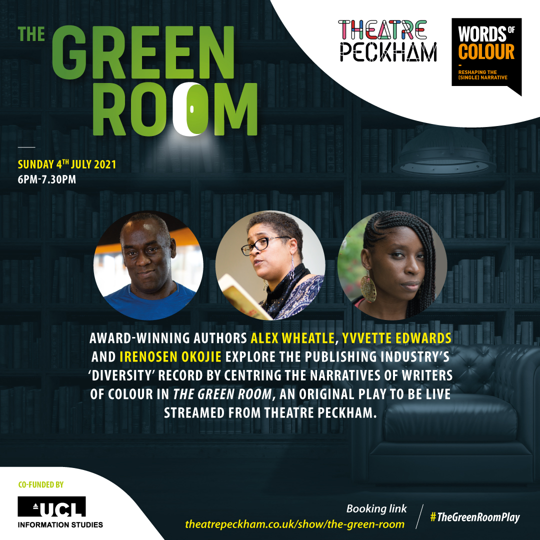 The Green Room streams from @TheatrePeckham Sun 4 July!

A laugh-out-loud romp that peeks behind the curtain of #diversity in UK #publishing, written, produced, and directed by an award-winning team! 

🎟️bit.ly/BookTheGreenRo…

#TheGreenRoomPlay