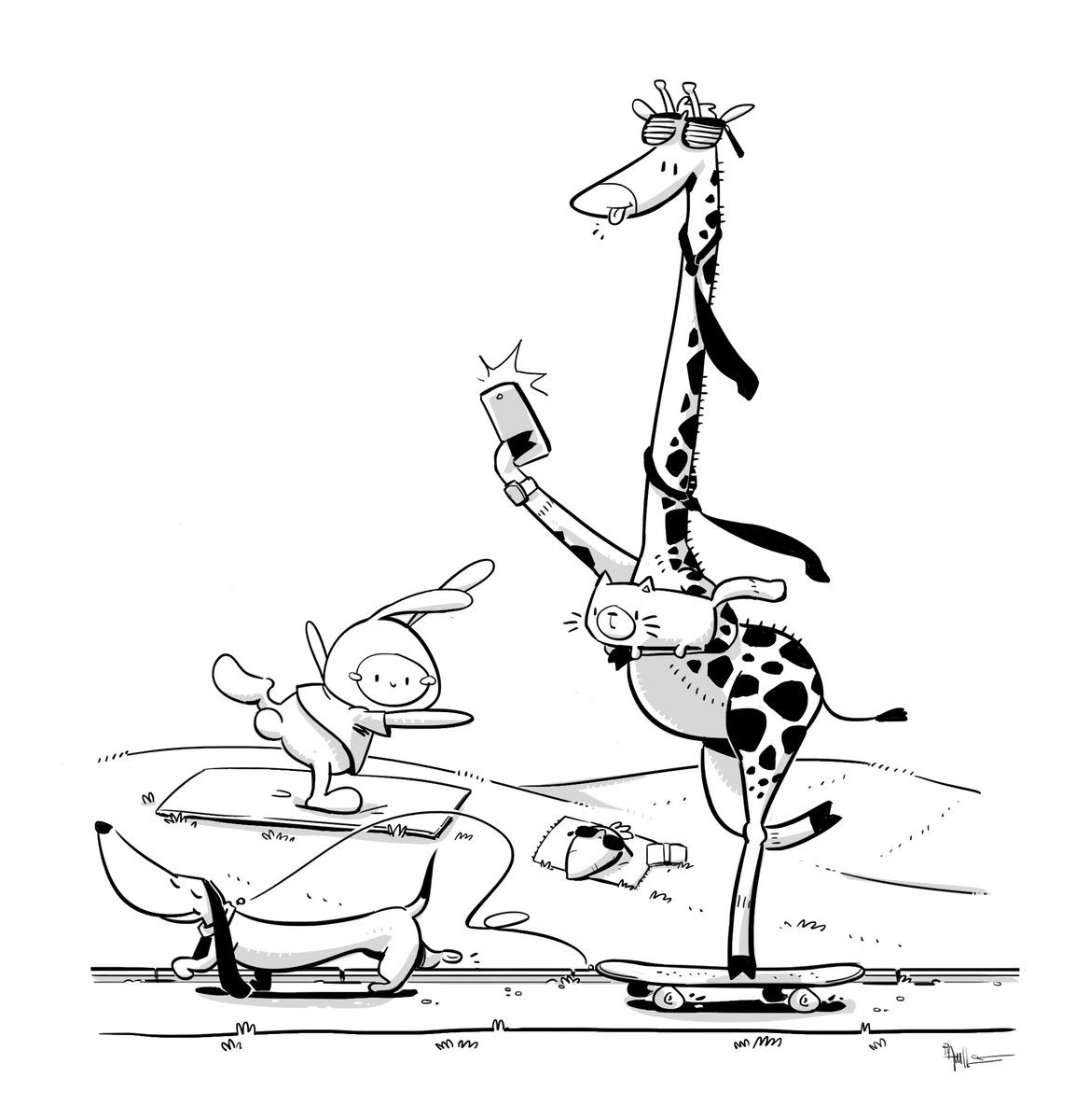 Hurra! Heute ist…
... Geh-Skateboarden-Tag
... Welttag der Dackel
... Nimm-Deine-Katze-mit-zur-Arbeit-Tag
... Welttag der Giraffe
... Selfie-Tag
... Internationaler Tag des Yoga
... Internationaler T-Shirt-Tag
... Tag des Schlafes