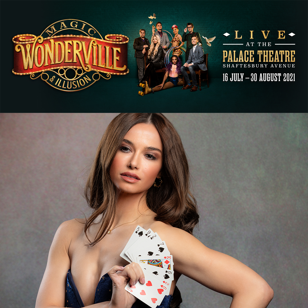 You might know @BGT star, @EmilyEngland__, as a circus performer - but did you know that she's also a fantastic magician? Join us and prepare to be amazed by Emily and our other dazzling stars, live at the Palace Theatre this summer: wondervilleuk.com #WondervilleLive
