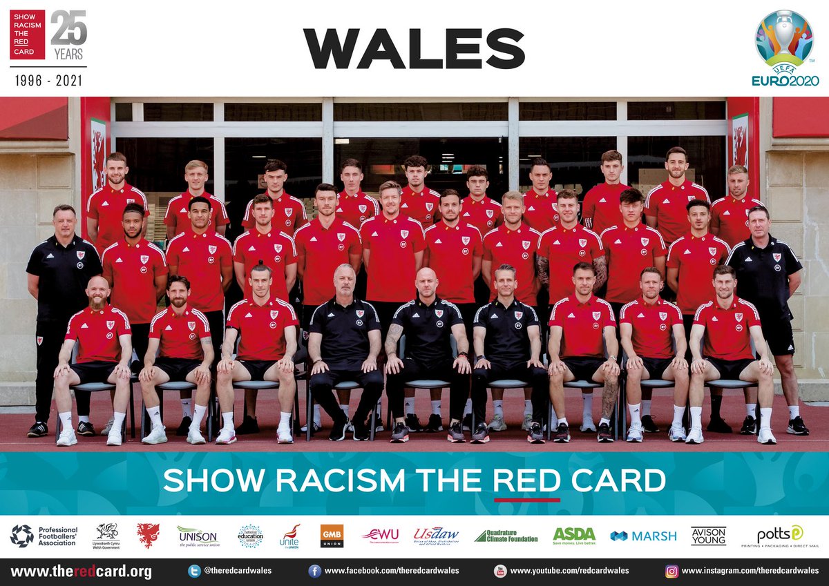CWUnews's tweet photo. We are delighted to support @SRTRC_England and have our logo on the team posters for England, Scotland and Wales. 

Our work with Show Racism the Red Card has been key in our strategy to engage CWU members in opposition to all forms of racism. https://t.co/Prxw0kRcSi