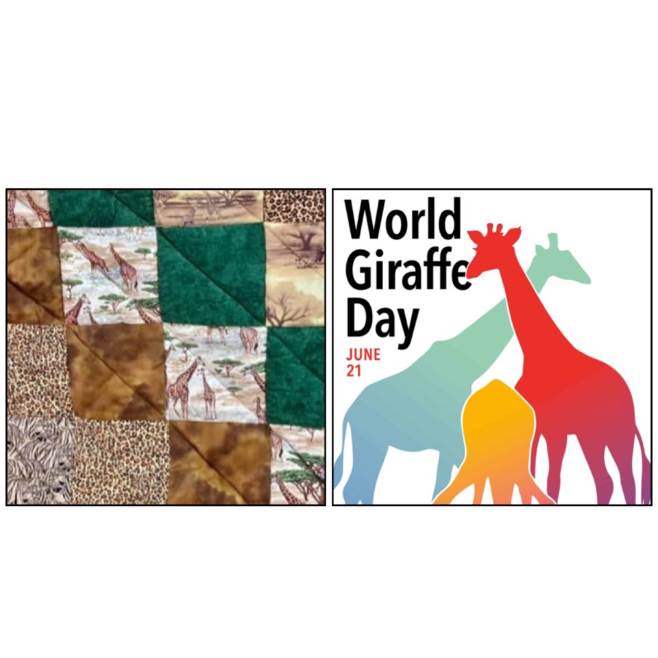 QuiltsforDreams's tweet photo. #Worldgiraffeday2021 #StandTallForGiraffe #patchwork #patchworkquilt #craftbizparty #etsyshop https://t.co/hQmMfuL2uh #giraffe #giraffeday #hamdmade #etsyhandmade #safariweek2021 #safari #handmadegifts #carehomegift #sofathrow #quiltshop #quilts #quilting #lovegiraffes #etsyfinds https://t.co/0RlAzTrBa6