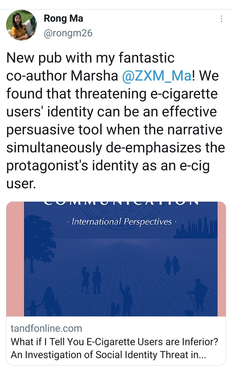 GregTHR's tweet photo. Her and and her co-author have protected their tweets. My prediction is they'll write a paper in the next 18 months crying that they were bullied for writing a paper on how best to psychologically manipulate people through stigma. https://t.co/1pNivag7IN