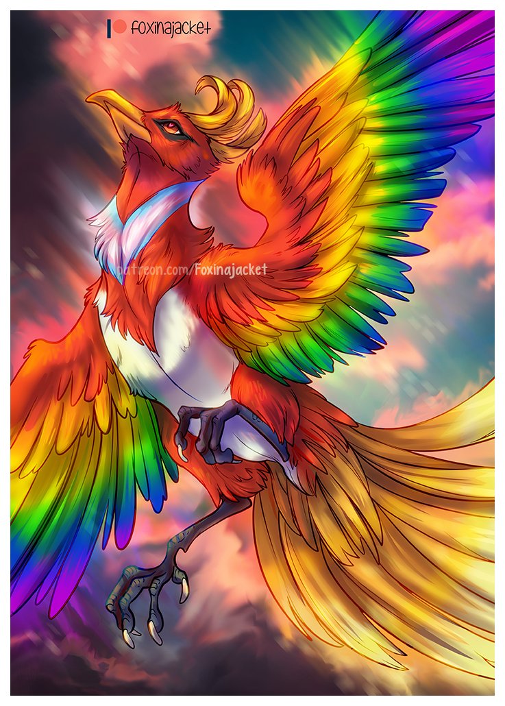 Ho-Oh: The rainbow pokemon by St-Kisai -- Fur Affinity [dot] net