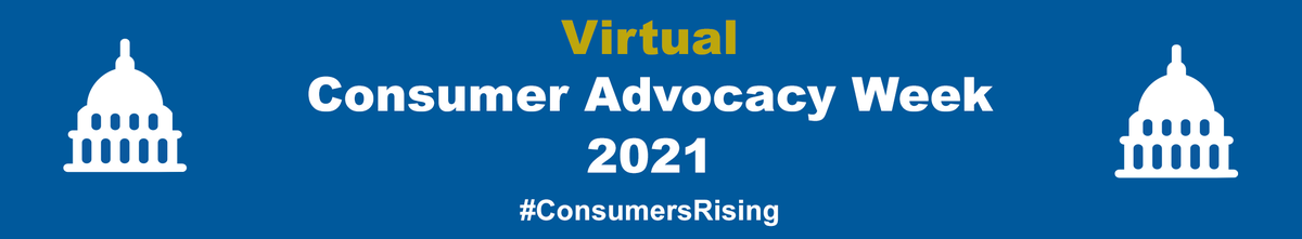 We are a proud co-organizer of Consumer Advocacy Week, which starts today! Advocates from 39 states are meeting with their Congressional offices to #ProtectConsumers and #StoptheDebtTrap. #ConsumersRising