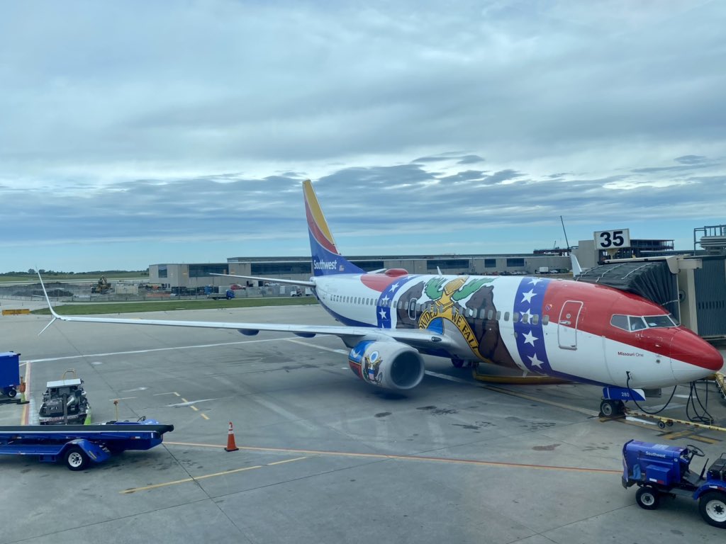 Spotted #southwest #missourione #737-700 today at #MCI airport today #planespotter #planespotting #swa