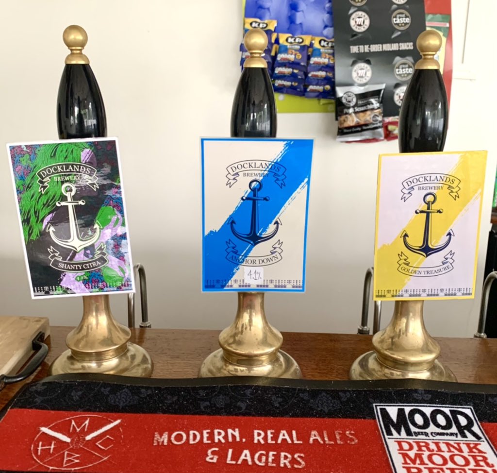 LiverpoolCask's tweet photo. #PUMPDATE! Today we’ve got on In The Dark from @MelwoodBeerCo and a @DocklandsBrewCo takeover on the left! We’ve got Shanty Citra, Golden Treasure and Anchor Down from them today! It’s the last time we’re going to see them for a little while, so make the most of it!🍻 https://t.co/N6mvTQ9ttS