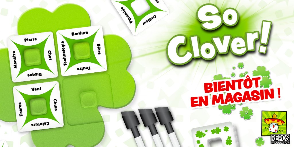 🎥 Découvrez comment jouer à #SoClover!, notre prochaine sortie, en vidéo ! 

🍀 Ce jeu d'ambiance coopératif, (3 à 6 joueurs, 10 ans+, 20 minutes) est le jeu idéal pour partir en vacances cet été ! ☀️

🏪 Bientôt disponible en magasin

youtu.be/qxM1GaiJFRY