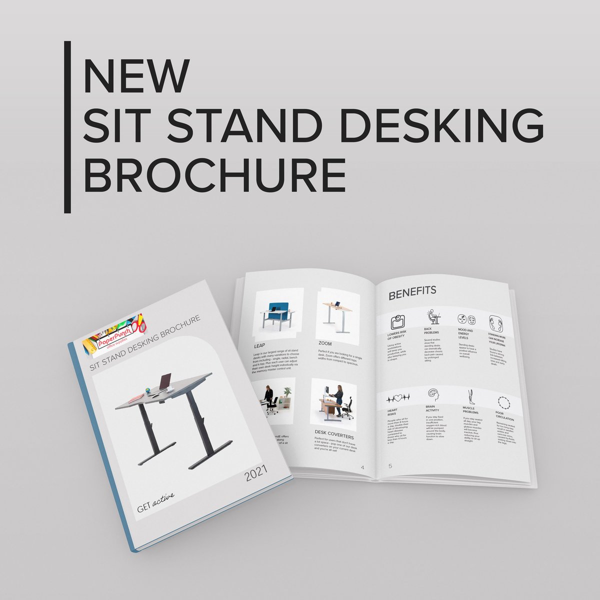 Within our range of sit stand desks we have options for every budget. We offer affordable desks to suit any project from home office to large projects!

View the full range and read all about the health benefits of standing in our new brochure: paperpunch.ie/wp-content/upl…