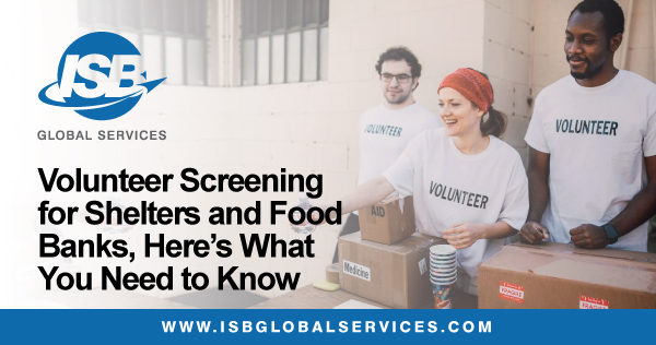 ISBGlobal_S's tweet photo. What do you need to know about volunteer #Screening for shelters and food banks? Learn more about it at: https://t.co/CEbu90I6sC

#BackgroundChecks #VolunteerServices #FoodBank #ISB https://t.co/rzMtWReimh