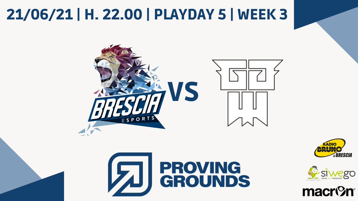 Comincia la terza settimana di #ProvingGrounds by <a href="/PGEsportsIT/">PG Esports</a>!

<a href="/GGEsportsIT/">GGESPORTS</a> ci vediamo nella Landa!

<a href="/Brescia_eSports/">Brescia eSports</a> | <a href="/Bse_LoL/">Brescia eSports X LoL</a>