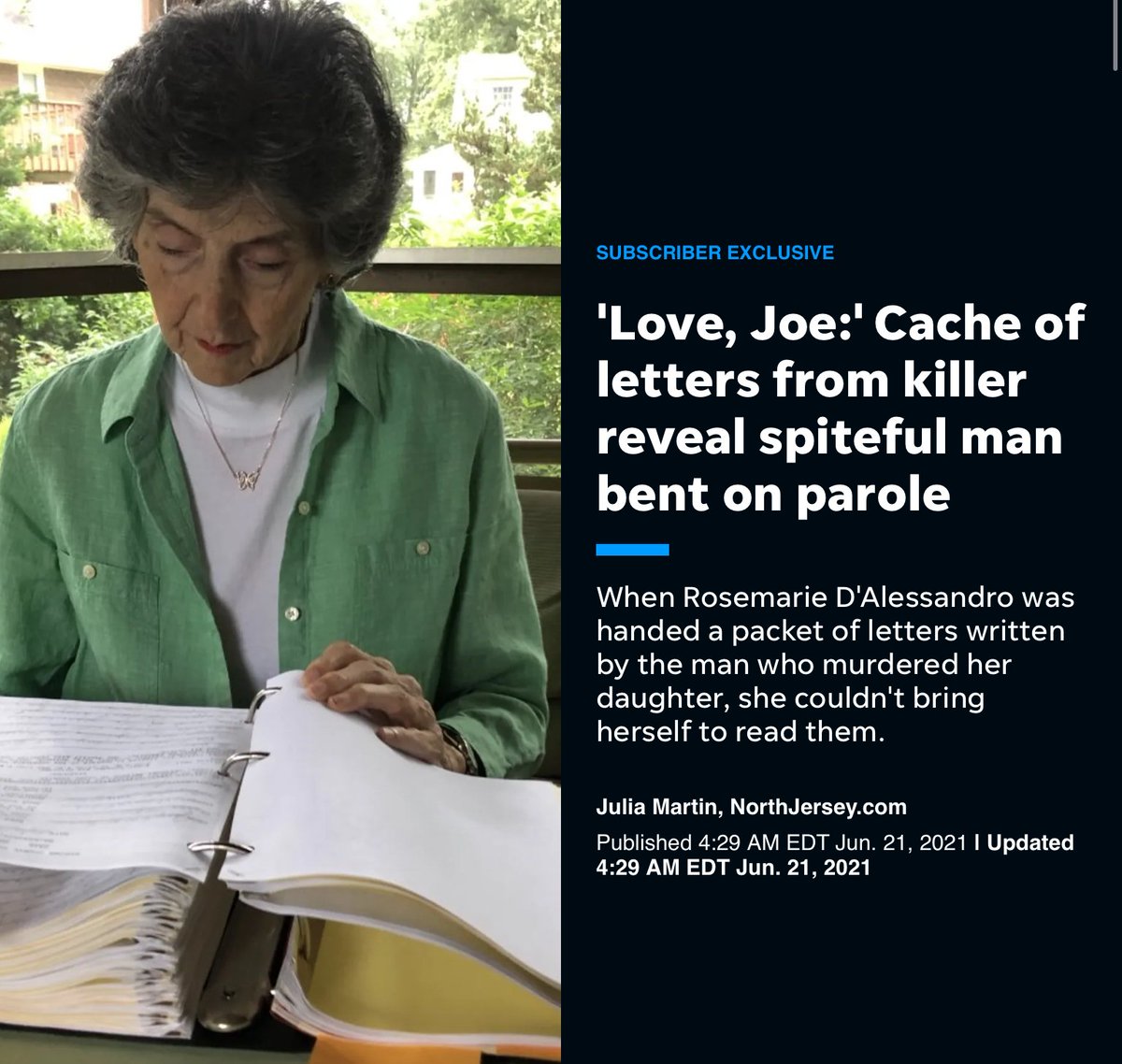 On northjersey.com, lots of pictures and you will see the letters.