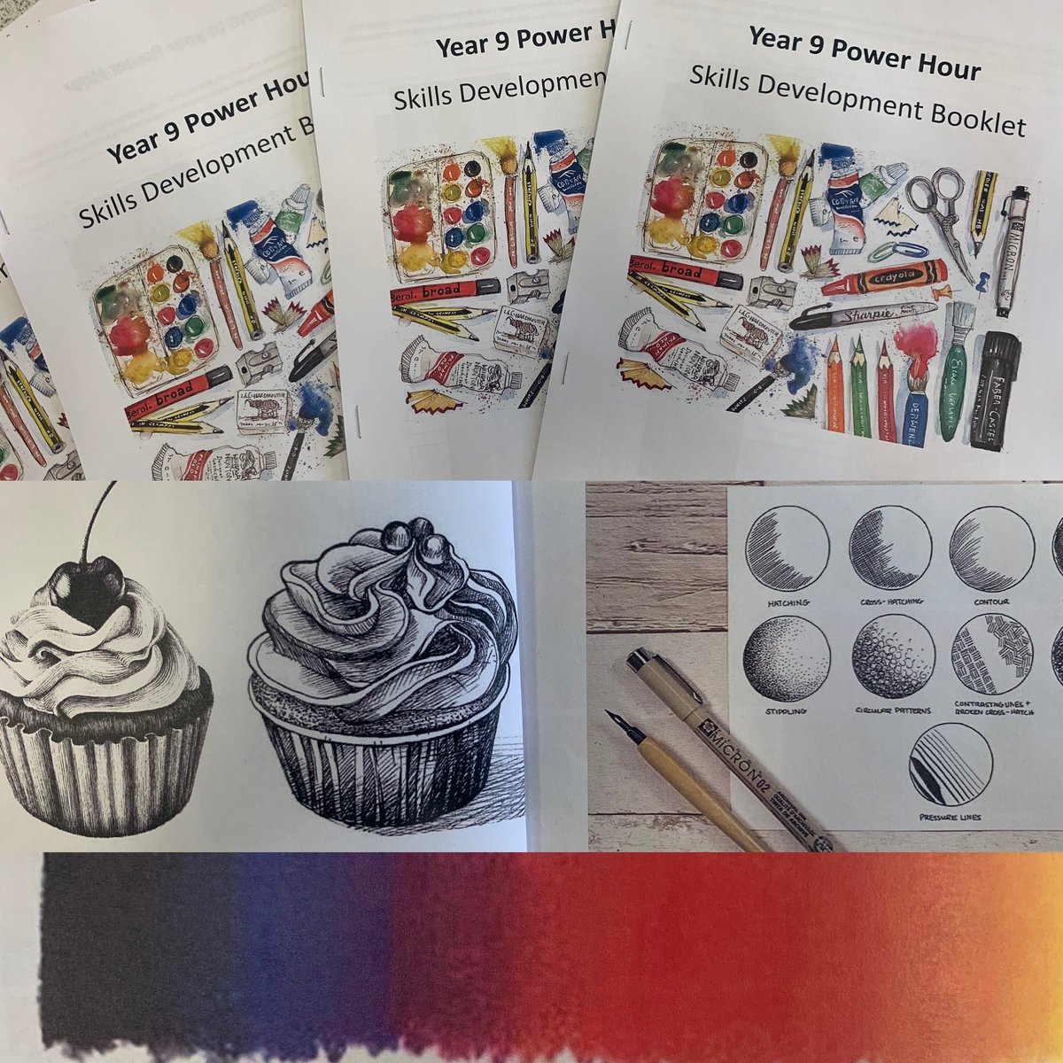ArtfulBailey's tweet photo. Year 9 Art intervention booklet! Closing the gap between KS3 &amp; KS4! #Rosenshine #Teachtothetop #Highsuccess @TCAPoole @NPitmanRE @richardtutt @BenAntell1 https://t.co/m8vqCbLMPW