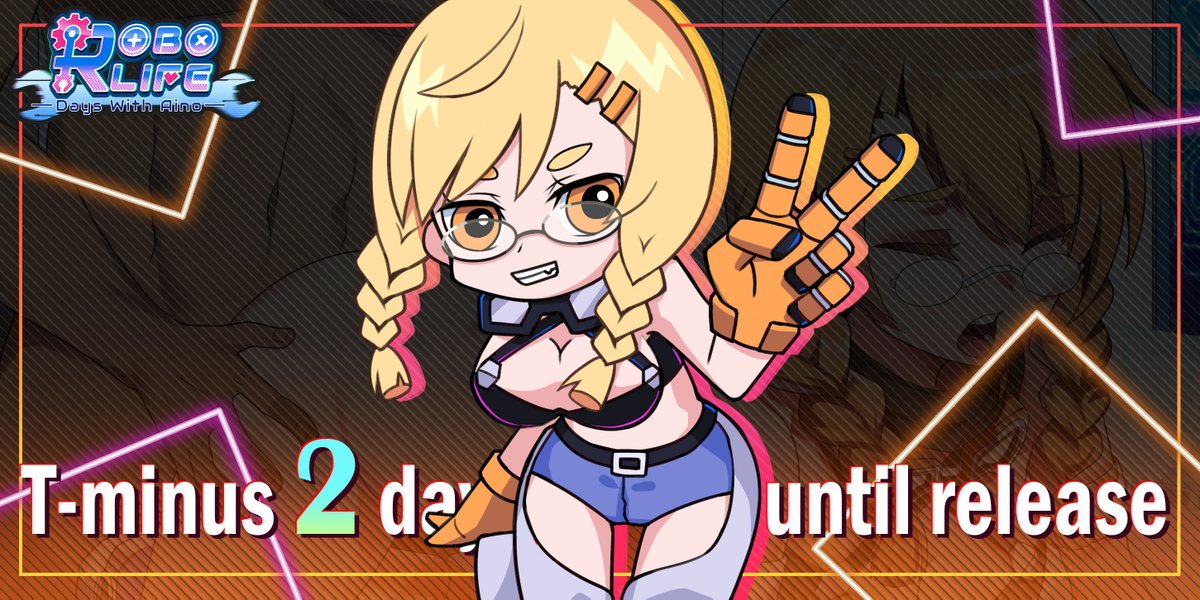 BaranceStudio's tweet photo. 2 Days left !
Steam : https://t.co/2djS7DaQpE
#Robolife #countdown
#gamedev #lewdgames #indiedev #Waifus #Galgame
#ROBOLIFE #visualnovel #vndev #adultgame #robutts #ero https://t.co/mNNKNhB8fz