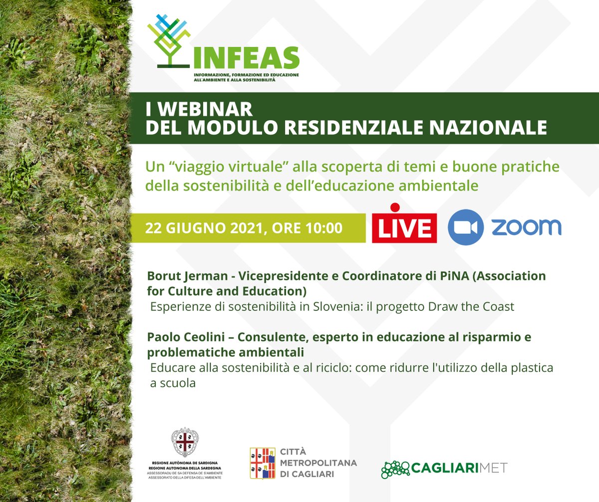 Infeas1's tweet photo. Vi aspettiamo domani, a partire dalle ore 10:00, per l'ultimo appuntamento con i webinar del Modulo Residenziale Nazionale!
Modulo di registrazione 👉 https://t.co/CScjMZZZQH
#infeas #ambiente #educazione #educazioneambientale #informazione #natura #sostenibilità
@CittaCa https://t.co/Pd8KPyp67M