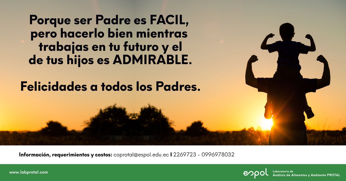 lab_protal's tweet image. En el marco del #diadelpadre queremos resaltar de manera especial el trabajo tan importante del padre para la sociedad. Sin ustedes no estaríamos aquí y sin ustedes no emprendiéramos tantos retos. ¡Felicidades a todos los Padres!

#Homenaje #padres #estructurasocial #celebracion