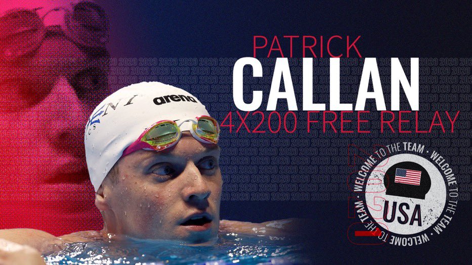 PatrickCallan19's tweet photo. What a week and what a night! So excited to represent the United States in Tokyo! #SwimTrials21 https://t.co/nQkCLgVq8l