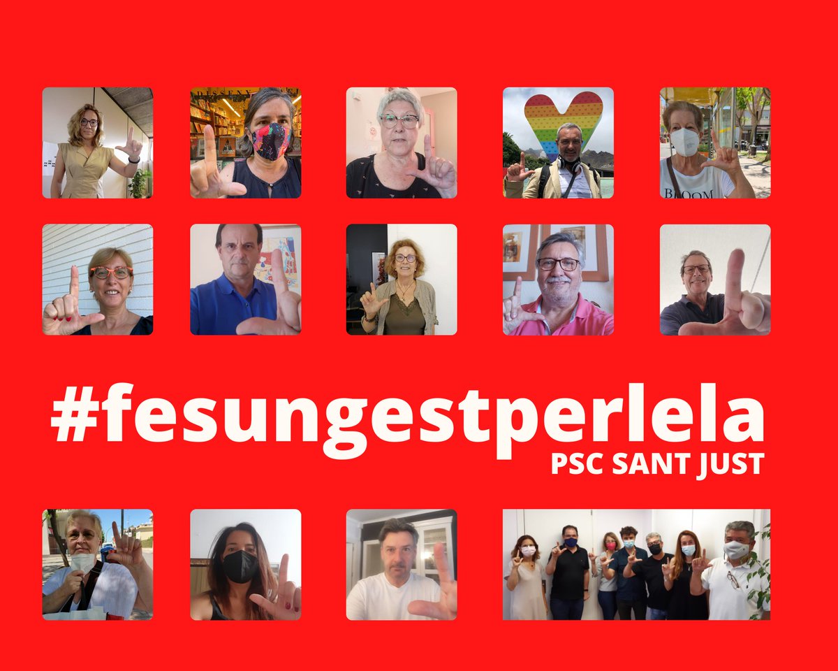 PSCSantJust's tweet photo. Avui és el #DiamundialdelELA (Esclerosi Lateral Amiotròfica), i l’agrupació del PSC de #santjust es suma a la campanya #FesunGestperlELA de la Fundació Catalana d’ELA @fmiquelvalls per donar visibilitat a la malaltia i suport a totes les persones afectades. #ELALa https://t.co/qTEDEbpVZ4