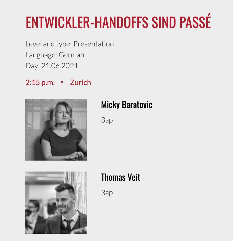 Is it possible to actually bridge the gap between designers and developers? 🤔
YES and today at LAS <a href="/swissICT/">swissICT</a> our Start-up in a Box® Champion <a href="/miljamicky/">Miljana Micky</a> and UX &amp; Innovation Designer <a href="/TommyHoliday/">Tommy</a> explained through a practical example how design and development can be integrated.