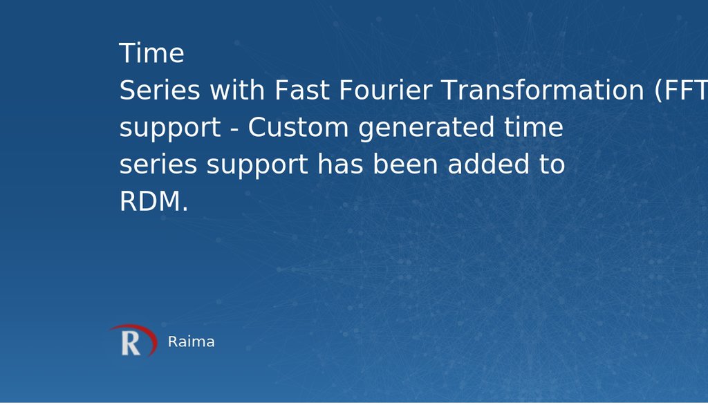 RaimaDB's tweet image. Raima Announces Release of Raima Database Manager (RDM) v15, a Powerful Embedded Time Series Database: lttr.ai/iJ3M
#TimeSeries #FastFourierTransformation #RaimaDatabaseManager
