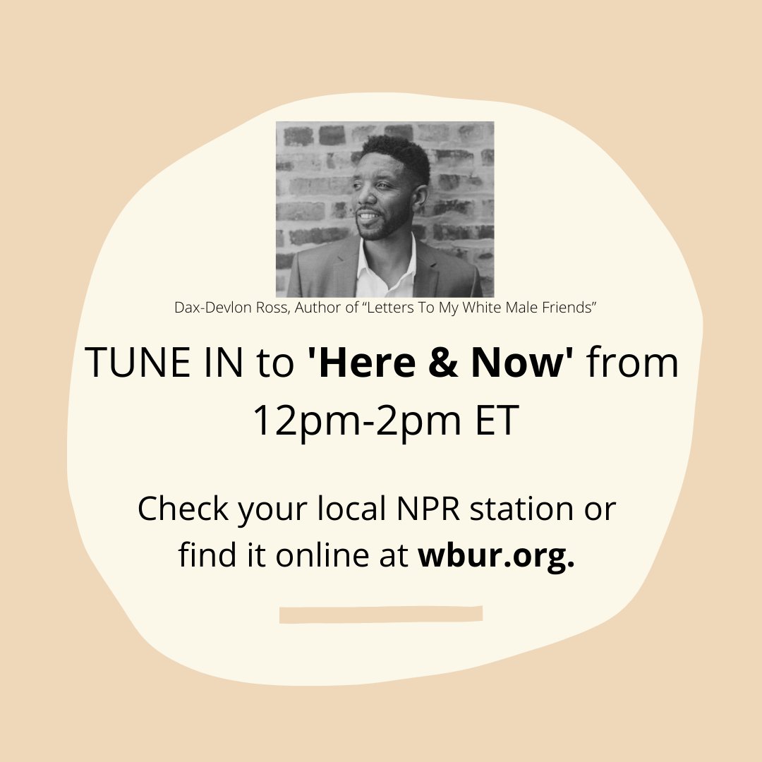 daxdev's tweet photo. Today my interview on NPR's @hereandnow airs -- listen live! https://t.co/ZSa0y7bKox
