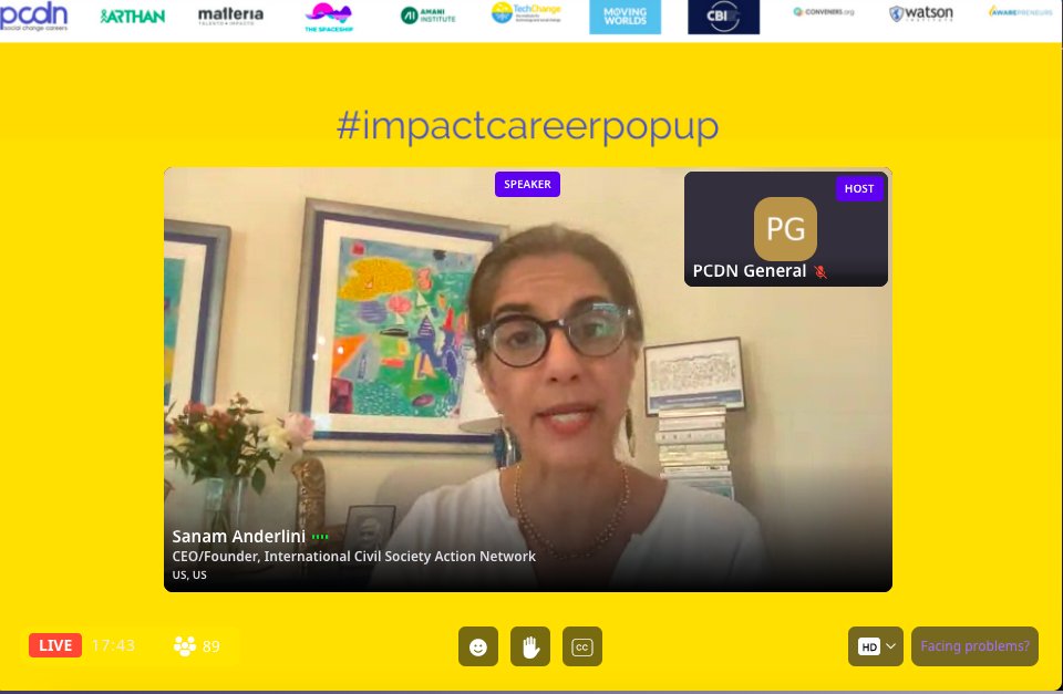 whatthewomensay's tweet photo. .@sanambna: In this industry we need people who care... It's about what each of us can do - my organization is called 'ICAN' for that reason.
At ICAN through the #InnovativePeaceFund we #InvestInTrust in locally-rooted organizations who are responding to crisis. #SheBuildsPeace https://t.co/f6xkU31Vg5