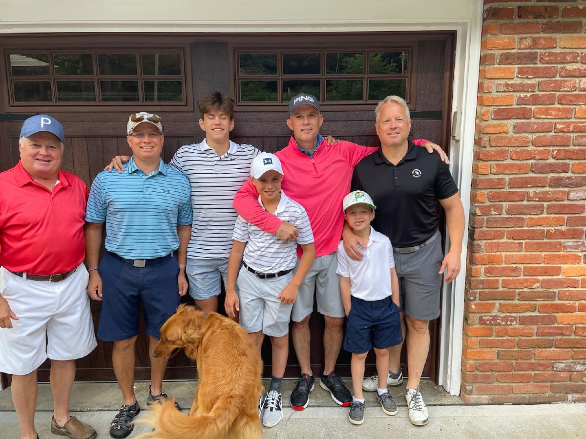 Best Father's day present.  Golf with my dad, son, brothers and nephews.