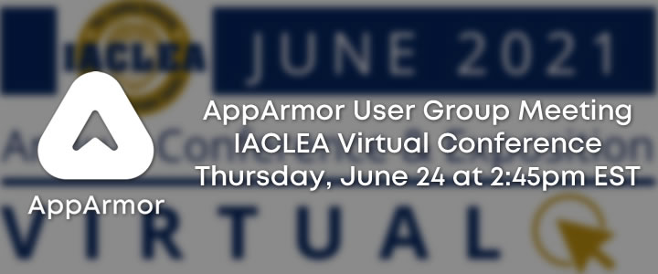 AppArmorMobile's tweet image. Reminder: AppArmor Virtual User Group Meeting at IACLEA 2021 - mailchi.mp/apparmor/userg…