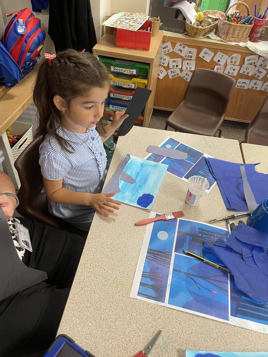 UptonHeathCE's tweet photo. #eyfsuhps’s fantastic artwork in response to @chrishaughton ‘Shh WE HAVE A PLAN’ illustrations, inspired by @artistmatisse What do you think?! @mrs_darl 🎨 #drawingwithscissors #art #matisse #earlyyearsart https://t.co/WcxCJUEfRH