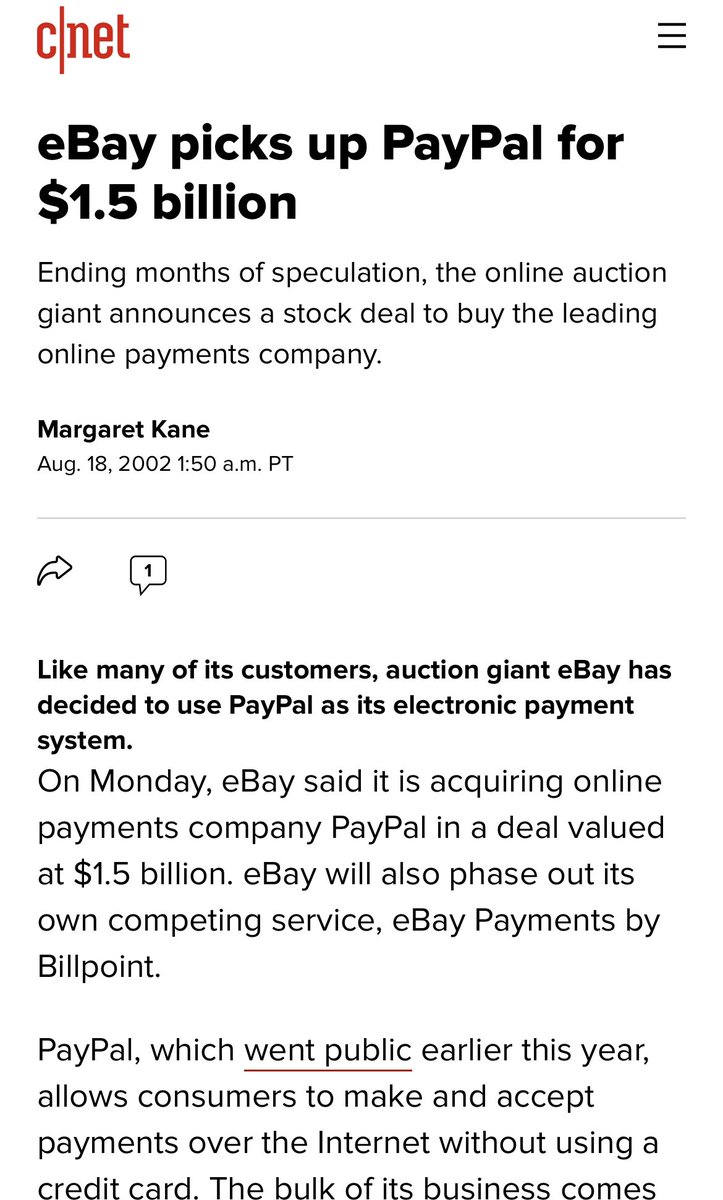بعد استحواذ Ebay على شركة Paypal في 2002 التي كان إيلون يملك حصة كبيرة منها.. حصل ماسك على أقل بقليل من 200 مليون دولار و هو بعمر 32 سنةو عوضا عن التقاعد المبكر و الاستمتاع بالحياة كما قد يفعل أغلب الناس.. بدء إيلون بالسعي خلف حلمه:المساهمة بجعل البشرية يعيشون بكوكبين مختلفين