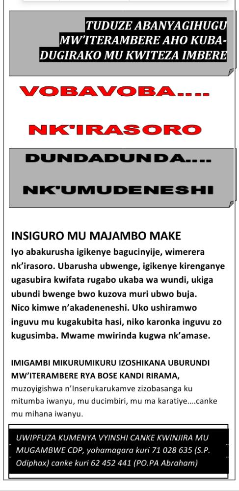 CDP-Burundi tweet media