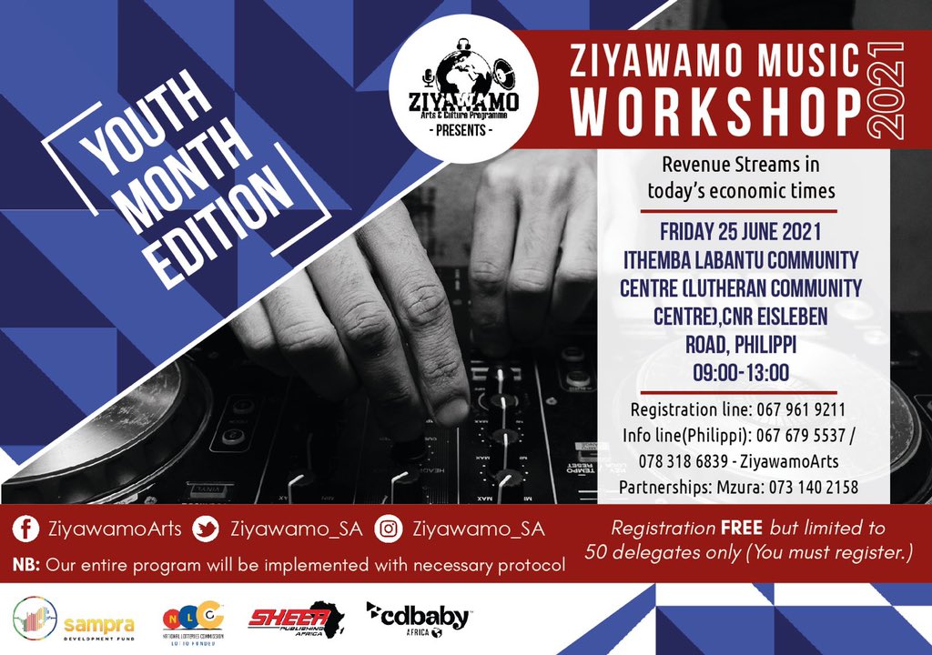 ZiyawamoSA's tweet photo. We’re LIVE @ZiboneleFM98_2 on #Isiphithiphithi
Tomorrow with #Samza no #Skhulu between 16:00-17:00
Frequency 98.2
DSTV-841
@nacsouthafrica @OfficialSAMPRA @CapassoHub @SAMROMusic @SheerPublishing @KjMotijoane @Sakhelemzalazal @cdbaby https://t.co/YTVPQQmsMG