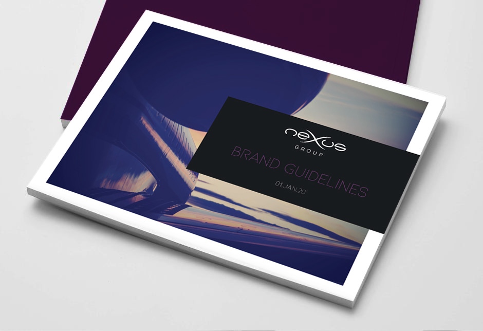 FZDesign's tweet image. NEXUS was in need a new set of brand guidelines for associates and partners to use when referencing the firm. FZ raised the bar by creating a 44-page document with inspirational quotes, and summaries of the NEXUS brand identity.