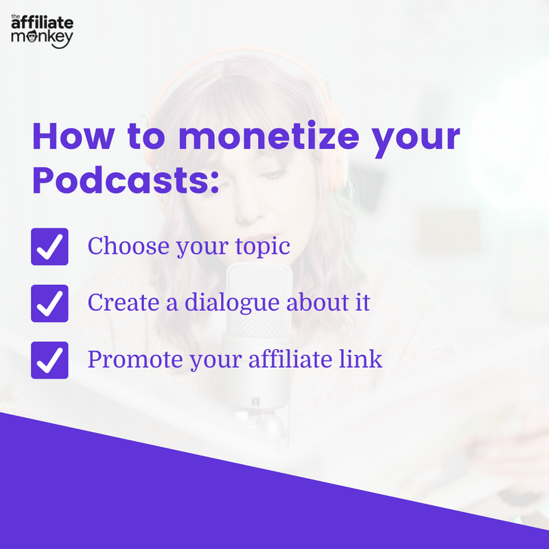 AffiliateMon's tweet image. Did you know you can monetize your Podcasts? 👀

🎤 The affiliate is rewarded once a customer has purchased the product or service through the "affiliate link" and is then paid a sale commission.

📲 Read all the details by clicking the link:
theaffiliatemonkey.com/how-to-monetis…