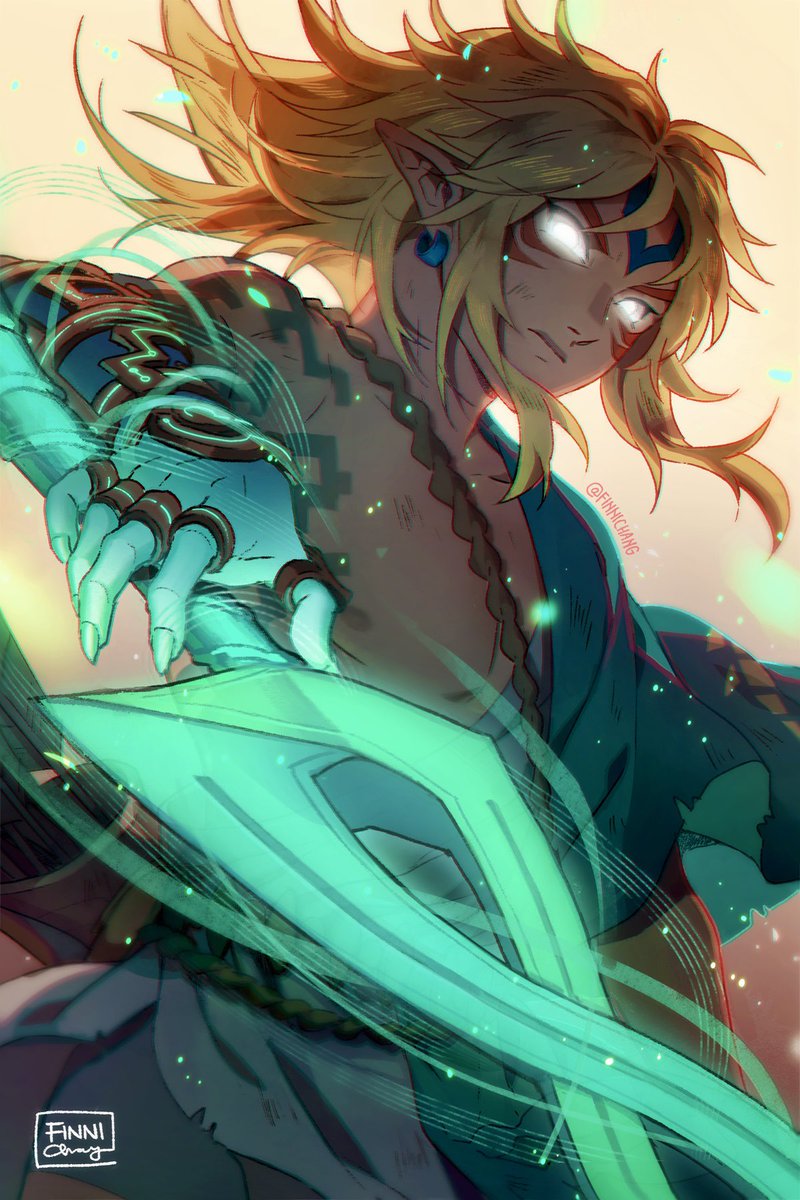 FinniChang's tweet photo. what if… ancient fierce deity Link? #botw2 https://t.co/OODrMmW2ho