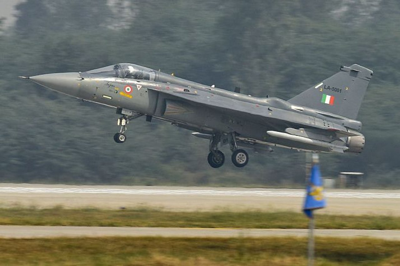 Tejas light combat aircraft.